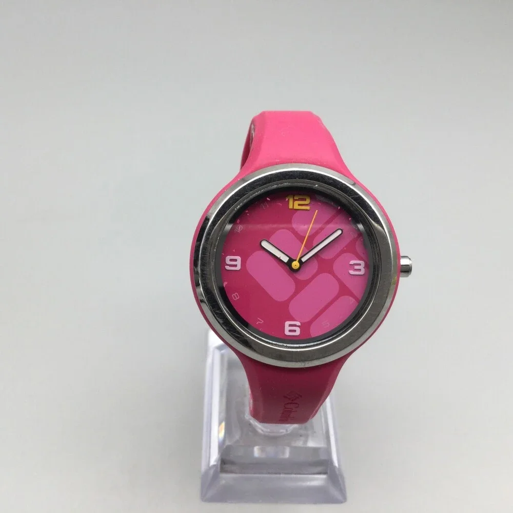 Columbia Escapade Watch Women 37mm Pink Dial Silver Tone New Battery - Picture 2 of 15